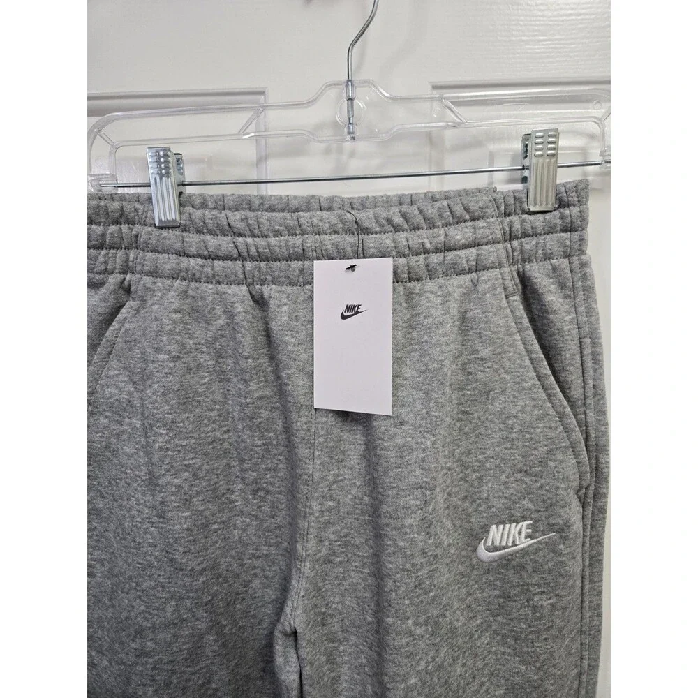 Nike Kids Sportswear Club Fleece Jogger Pants Gray FD3008-063 NWT Size Large L